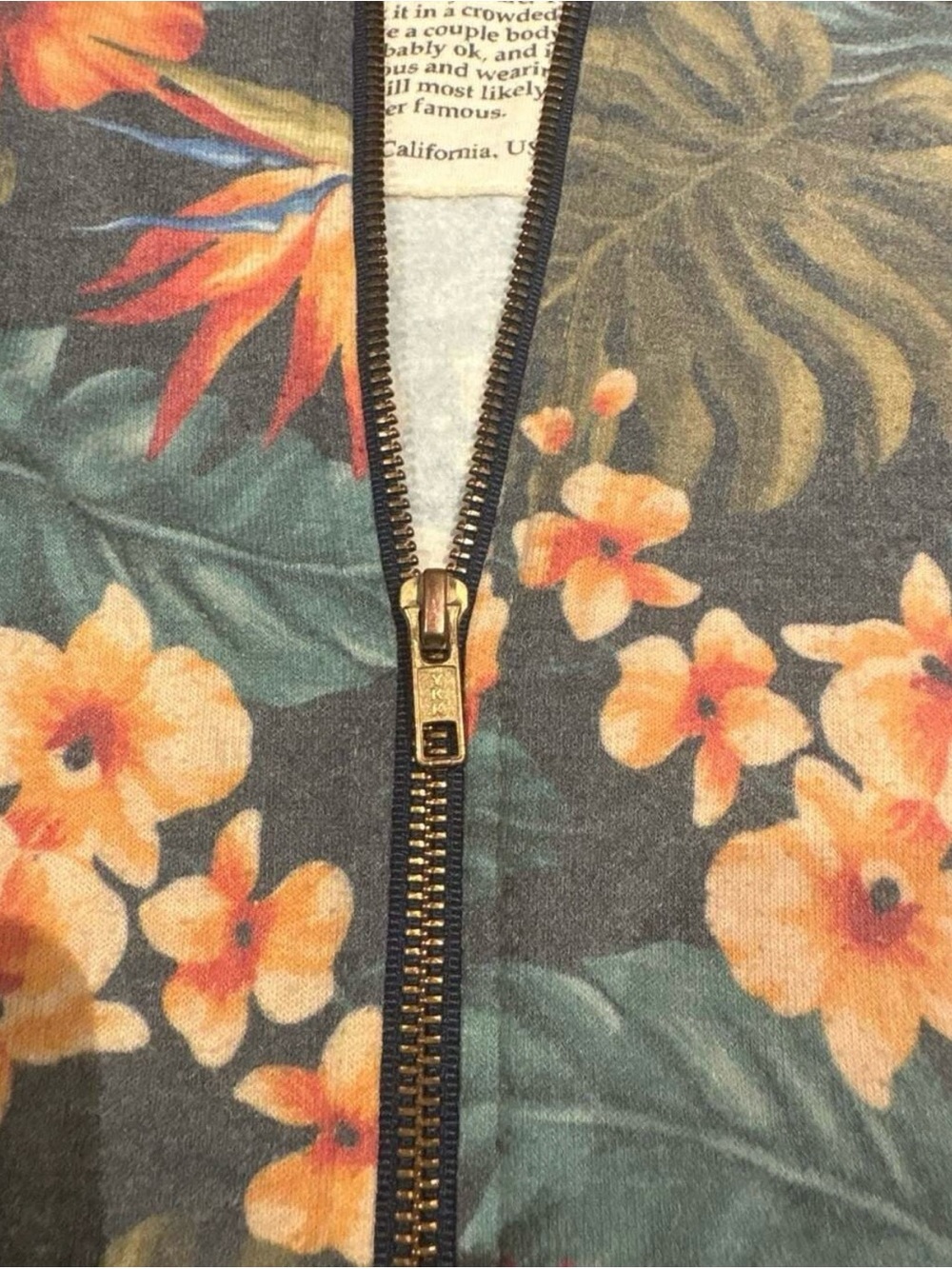 Aviator Nation Kauai Tropical Zip Hoodie – Size Medium - Picture 4 of 7